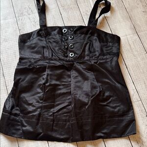 Marc by Marc Jacobs black satin top